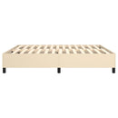 Boxspring sengeramme 180x200 cm stof cremefarvet