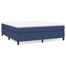 Boxspring sengeramme 180x200 cm stof blå