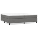 Boxspring sengeramme 200x200 cm stof mørkegrå