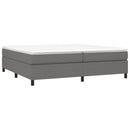 Boxspring sengeramme 200x200 cm stof mørkegrå