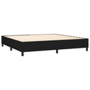 Boxspring sengeramme 200x200 cm stof sort