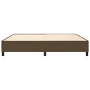 Boxspring sengeramme 200x200 cm stof mørkebrun