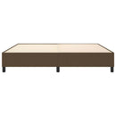 Boxspring sengeramme 200x200 cm stof mørkebrun