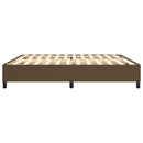 Boxspring sengeramme 200x200 cm stof mørkebrun