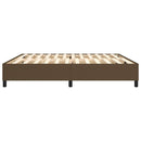 Boxspring sengeramme 200x200 cm stof mørkebrun
