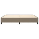 Boxspring sengeramme 200x200 cm stof gråbrun