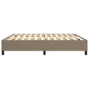 Boxspring sengeramme 200x200 cm stof gråbrun