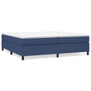 Boxspring sengeramme 200x200 cm stof blå