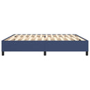 Boxspring sengeramme 200x200 cm stof blå