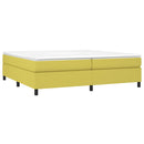 Boxspring sengeramme Grøn 200x200 cm Stof