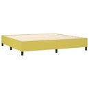 Boxspring sengeramme Grøn 200x200 cm Stof