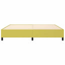 Boxspring sengeramme Grøn 200x200 cm Stof