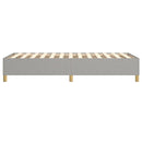 Boxspring sengeramme Lysegrå 80x200 cm Stof