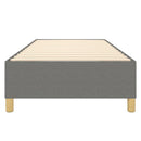 Boxspring sengeramme Mørkegrå 80x200 cm Stof