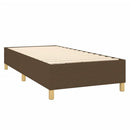Boxspring sengeramme Mørkebrun 80x200 cm Stof