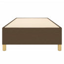 Boxspring sengeramme Mørkebrun 80x200 cm Stof