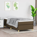 Boxspring sengeramme Mørkebrun 80x200 cm Stof