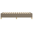 Boxspring sengeramme 80x200 cm stof gråbrun