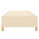 Boxspring sengeramme 80x200 cm stof cremefarvet