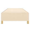 Boxspring sengeramme 80x200 cm stof cremefarvet