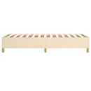 Boxspring sengeramme 80x200 cm stof cremefarvet