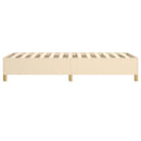 Boxspring sengeramme 80x200 cm stof cremefarvet
