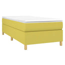 Boxspring sengeramme 80x200 cm stof grøn