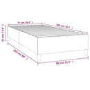 Boxspring sengeramme 80x200 cm stof grøn
