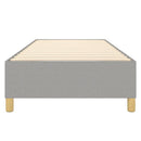 Boxspring sengeramme Lysegrå 90x190 cm Stof
