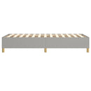 Boxspring sengeramme Lysegrå 90x190 cm Stof