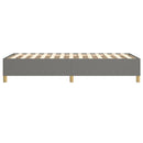 Boxspring sengeramme Mørkegrå 90x190 cm Stof