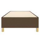 Boxspring sengeramme Mørkebrun 90x190 cm Stof