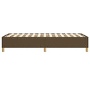 Boxspring sengeramme Mørkebrun 90x190 cm Stof
