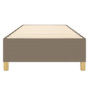 Boxspring sengeramme 90x190 cm stof gråbrun
