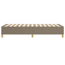 Boxspring sengeramme 90x190 cm stof gråbrun