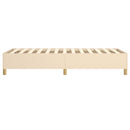 Boxspring sengeramme 90x190 cm stof cremefarvet