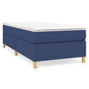 Boxspring sengeramme 90x190 cm stof blå