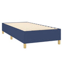 Boxspring sengeramme 90x190 cm stof blå