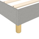 Boxspring sengeramme Lysegrå 90x200 cm Stof