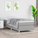 Boxspring sengeramme Lysegrå 90x200 cm Stof