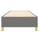 Boxspring sengeramme Mørkegrå 90x200 cm Stof