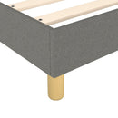 Boxspring sengeramme Mørkegrå 90x200 cm Stof