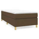 Boxspring sengeramme Mørkebrun 90x200 cm Stof