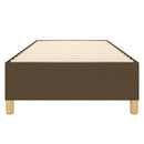 Boxspring sengeramme Mørkebrun 90x200 cm Stof