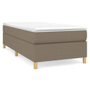 Boxspring sengeramme 90x200 cm stof gråbrun