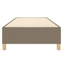 Boxspring sengeramme 90x200 cm stof gråbrun