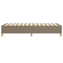Boxspring sengeramme 90x200 cm stof gråbrun