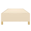 Boxspring sengeramme 90x200 cm stof cremefarvet
