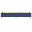 Boxspring sengeramme 90x200 cm stof blå