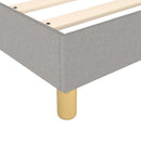 Boxspring sengeramme Lysegrå 100x200 cm Stof